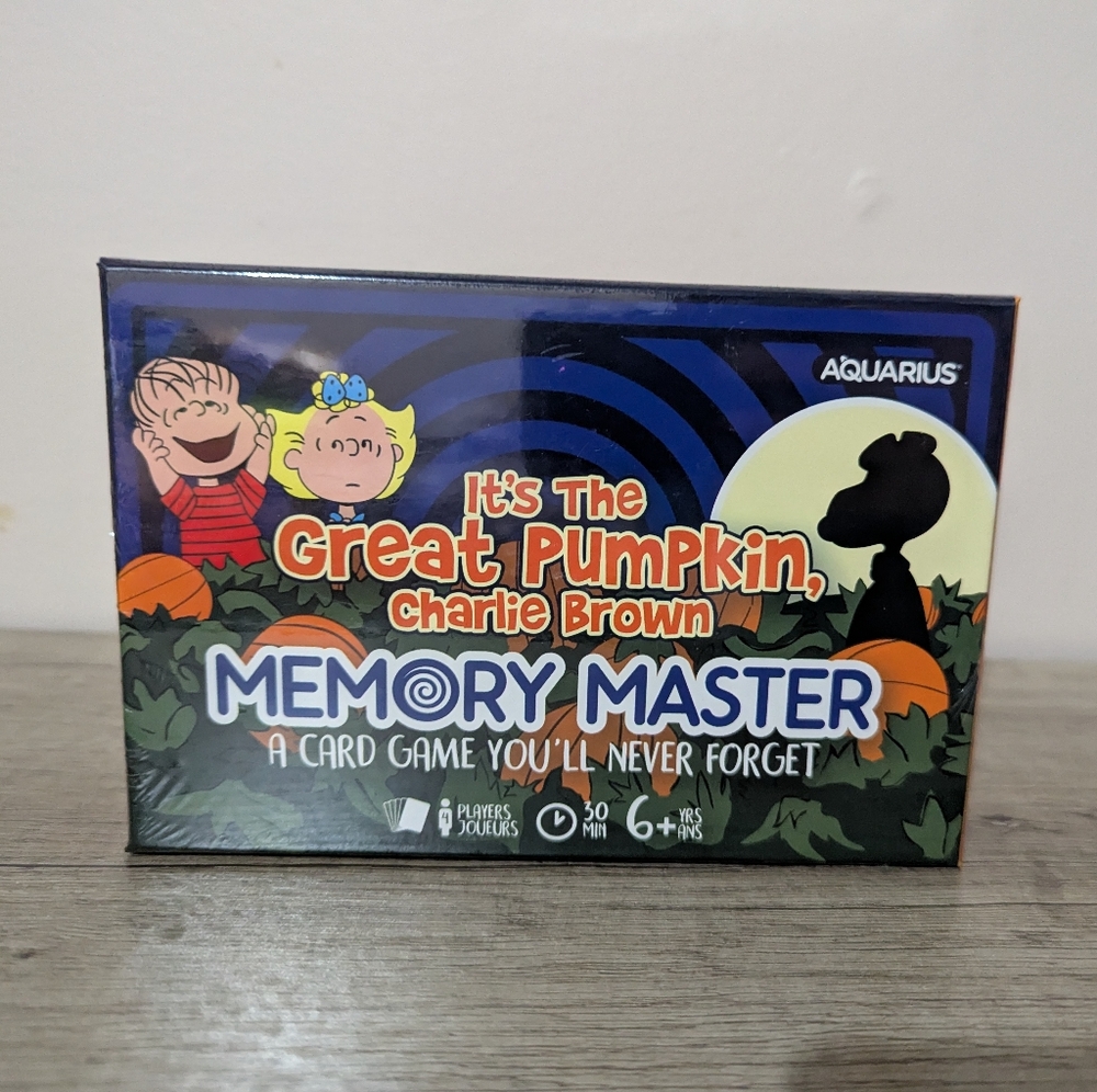 3 for $30 Aquarius Peanuts Great Pumpkin Charlie Brown Memory Master Card Game
